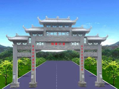 石雕欄桿、石拱橋、石欄桿