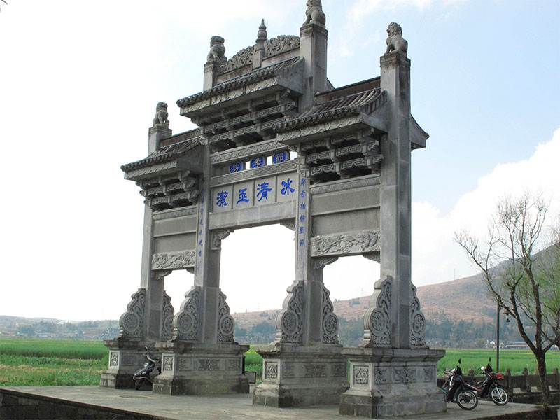 石雕欄桿、石拱橋、石欄桿