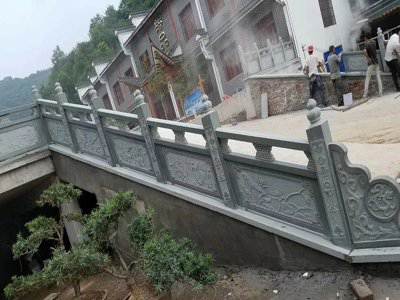石雕欄桿、石拱橋、石欄桿
