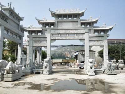 石雕欄桿、石拱橋、石欄桿